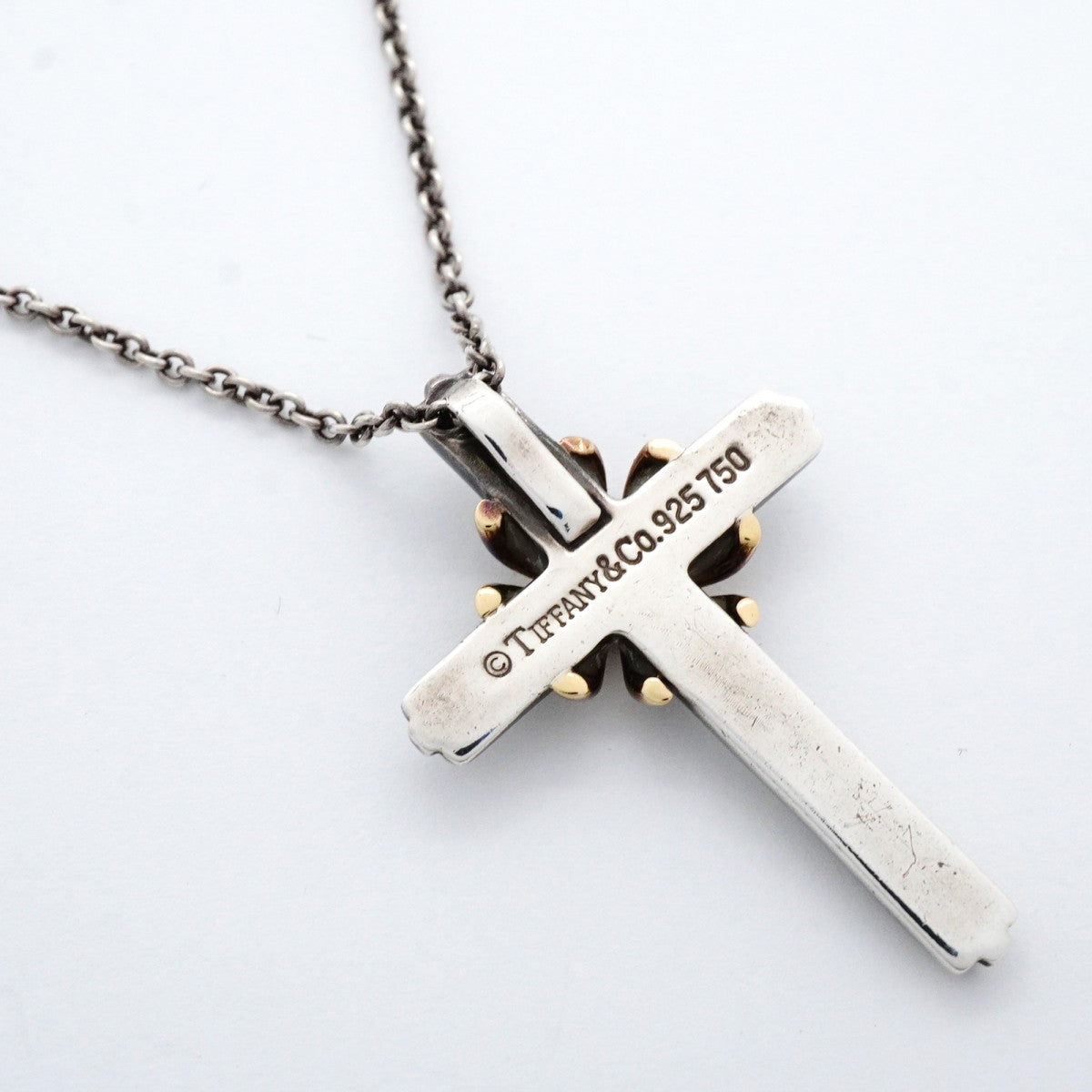 5jpb0211】ティファニー ネックレス シグネチャークロス K18YG