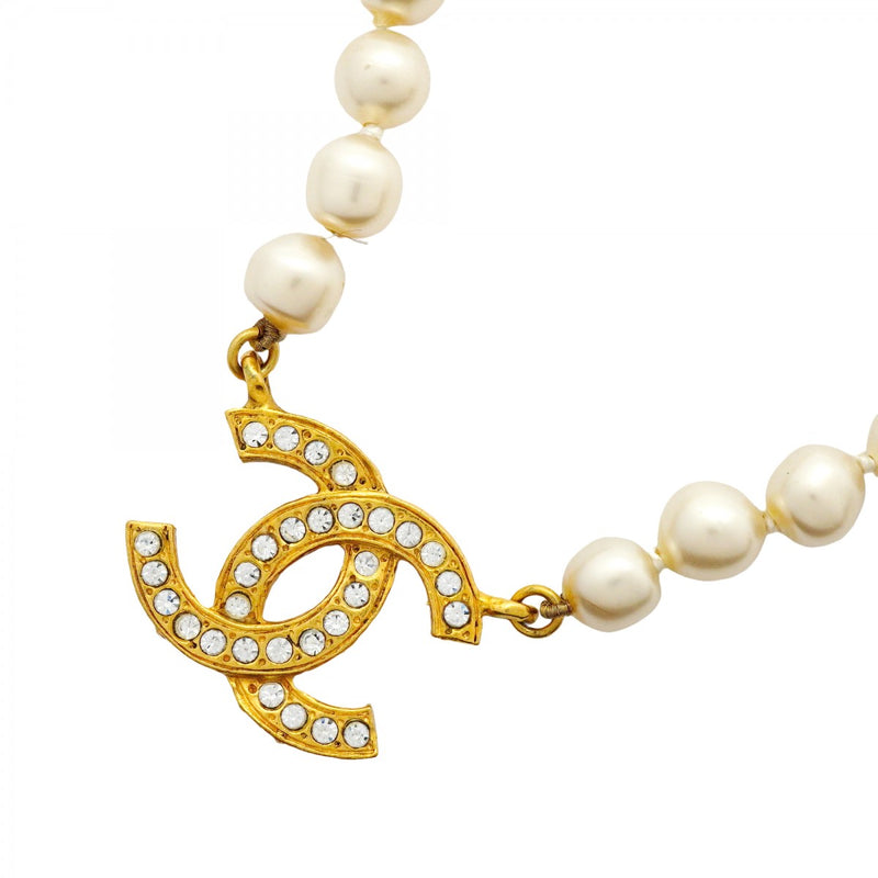 CHANEL ヴィンテージ パールリボンネックレス ゴールド CHANEL ヴィンテージ パールリボンネックレス ゴールド - メルカリ