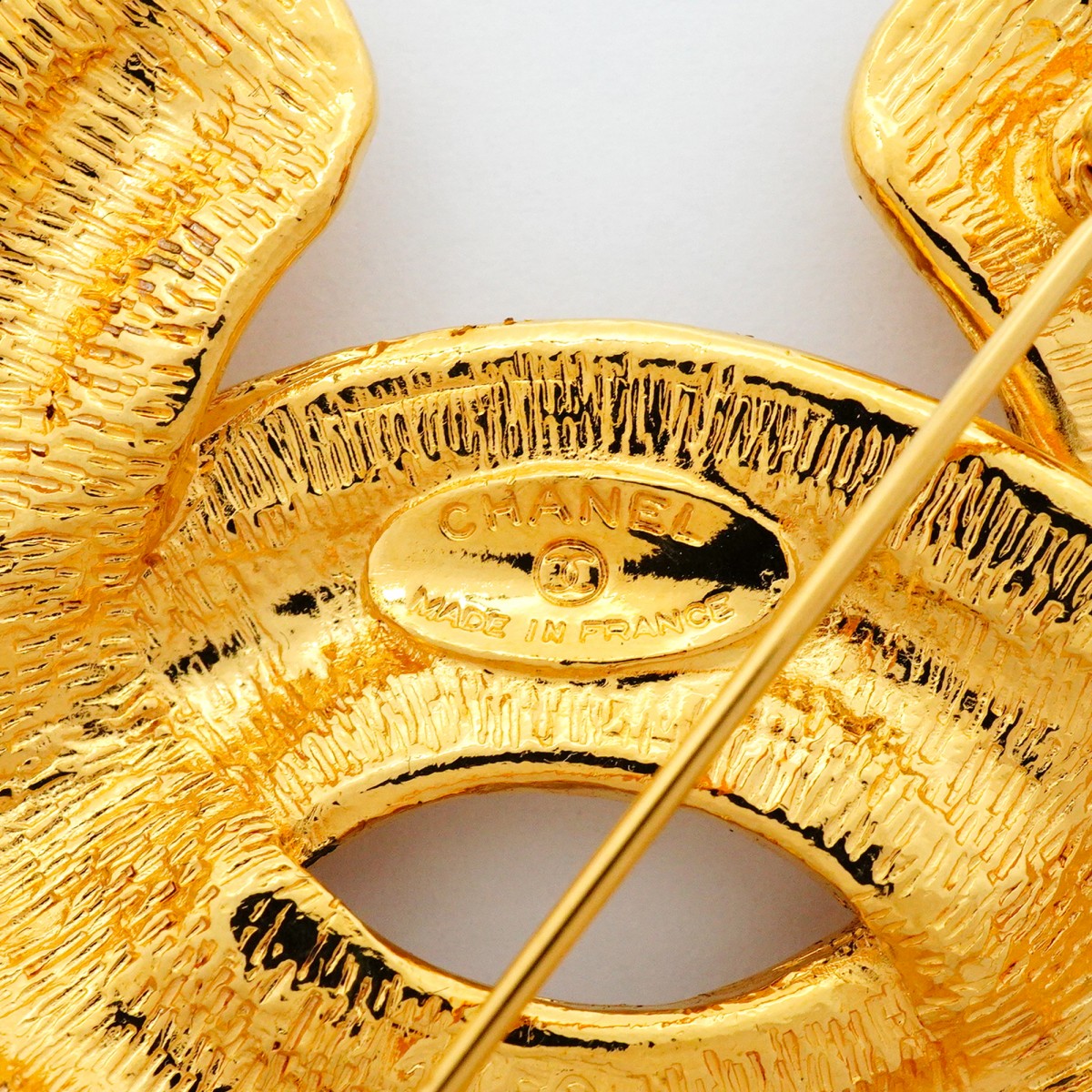 5jpb0227】シャネル ブローチ ヴィンテージ ココマーク マトラッセ GP