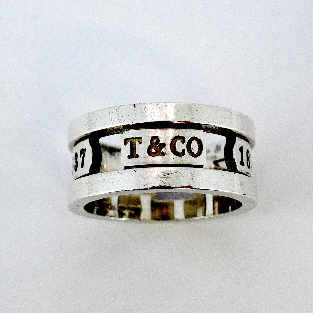 5jpb0240】ティファニー リング エレメント シルバー925 16号【中古