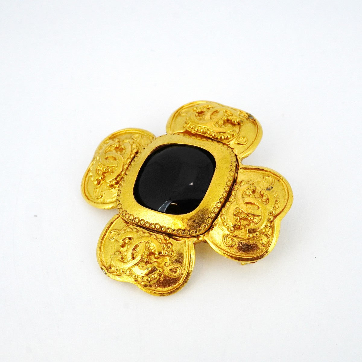 5jpb0257】シャネル ブローチ ヴィンテージ ココマーク GPメッキ