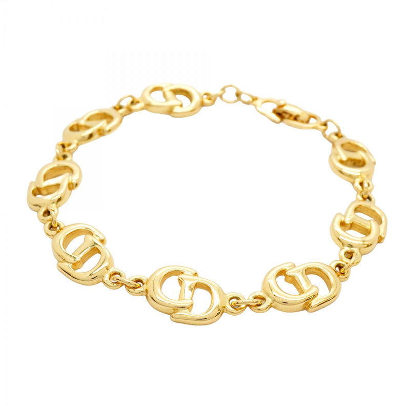 5jpb0262】クリスチャンディオール ブレスレット CDロゴ GPメッキ