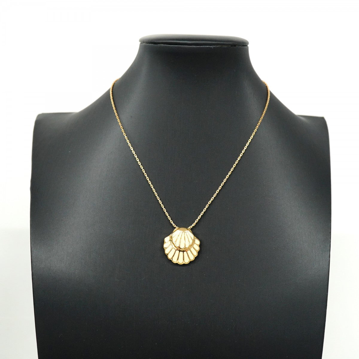 5jpb0303】クリスチャンディオール ネックレス シェルモチーフ GP