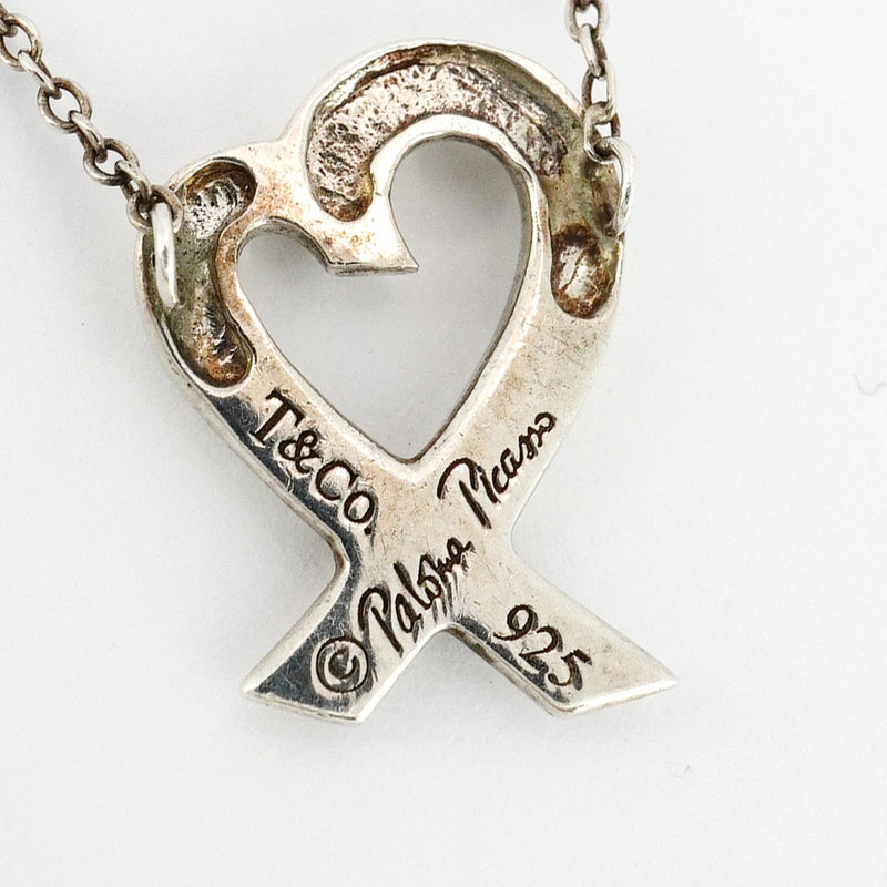 5jpb0313】ティファニー ネックレス ラビングハート シルバー925【中古