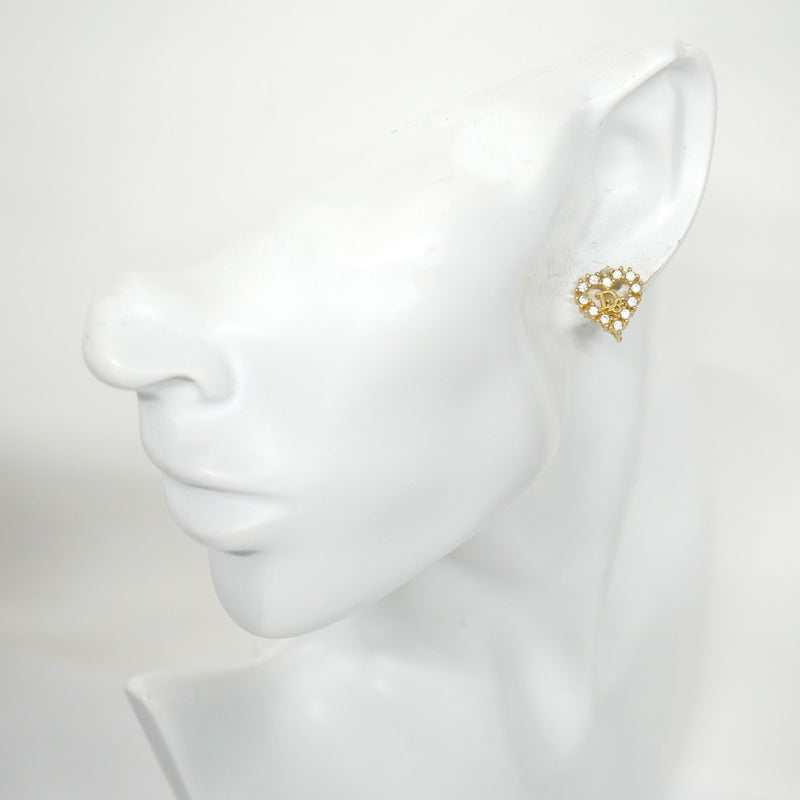 5jpb0324】クリスチャンディオール イヤリング ディオールロゴ ハート