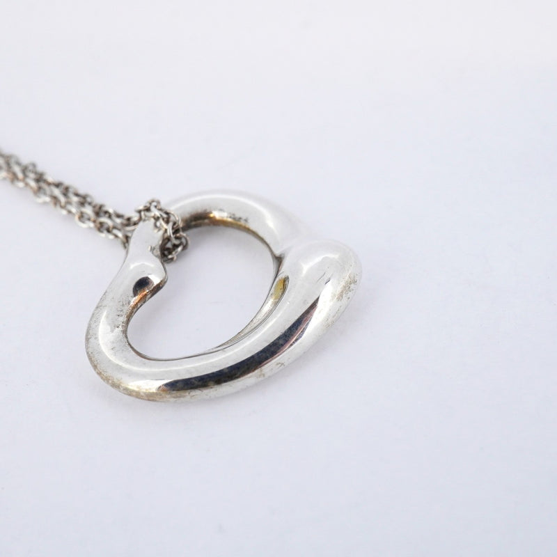 5jpb0327】ティファニー ネックレス オープンハート シルバー925【中古