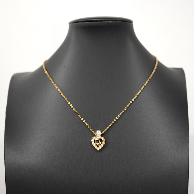 5jpb0331】クリスチャンディオール ネックレス ディオールロゴ ハート