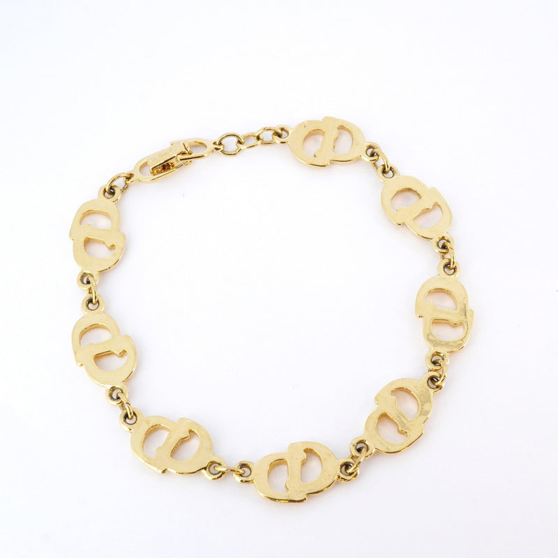 5jpb0334】クリスチャンディオール ブレスレット CDロゴ GPメッキ