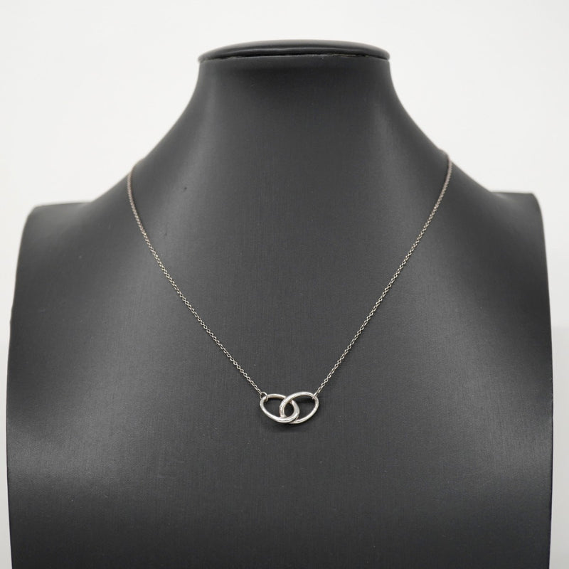 5jpb0343】ティファニー ネックレス ダブルループ シルバー925【中古