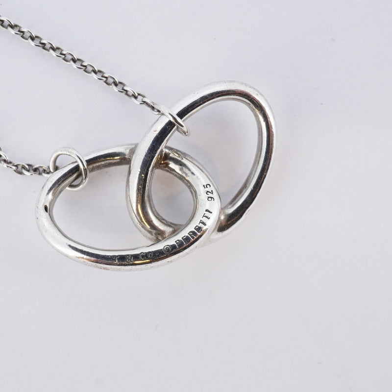 5jpb0343】ティファニー ネックレス ダブルループ シルバー925【中古