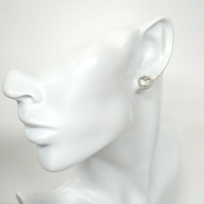 5jpb0350】ティファニー ピアス オープンハート シルバー925【中古