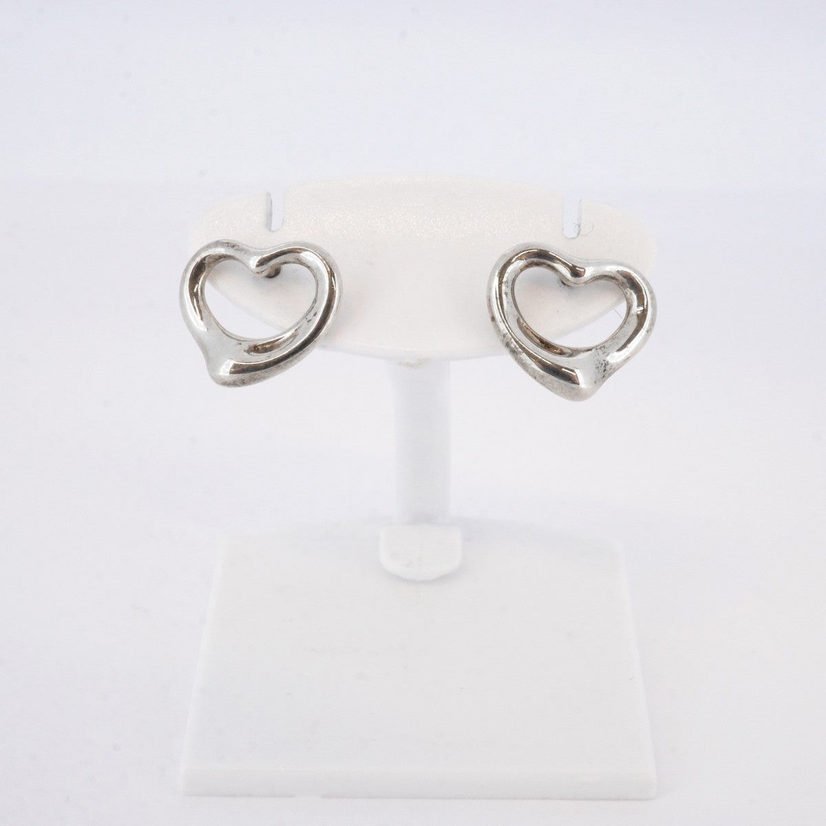 5jpb0350】ティファニー ピアス オープンハート シルバー925【中古