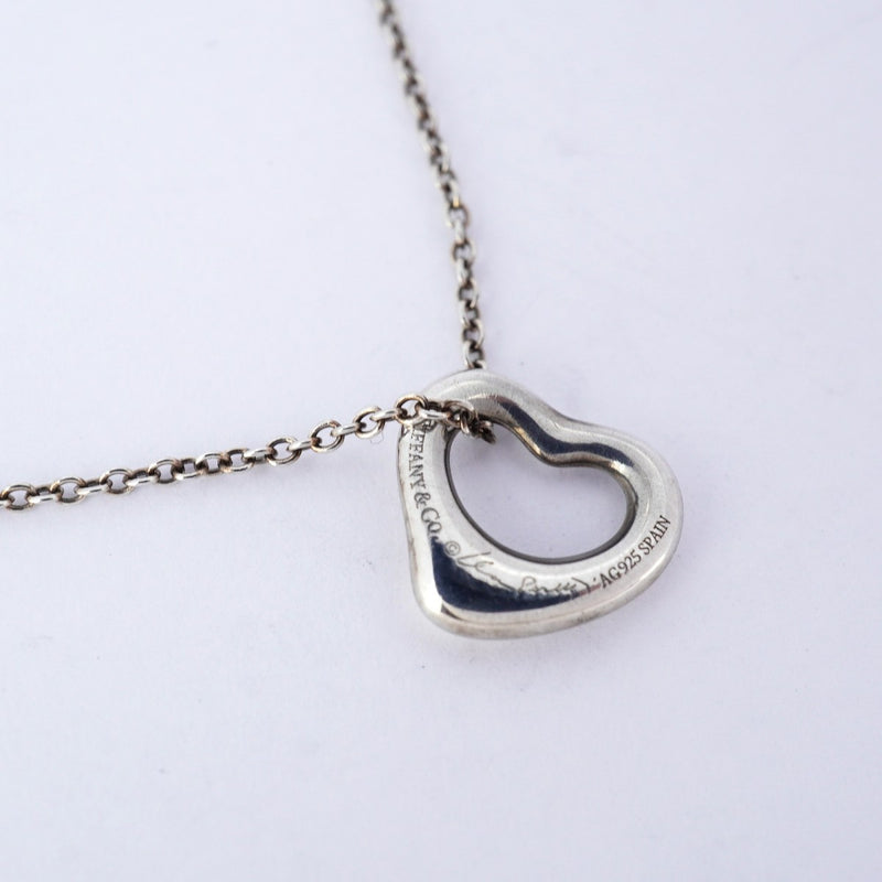 5jpb0354】ティファニー ネックレス オープンハート シルバー925【中古