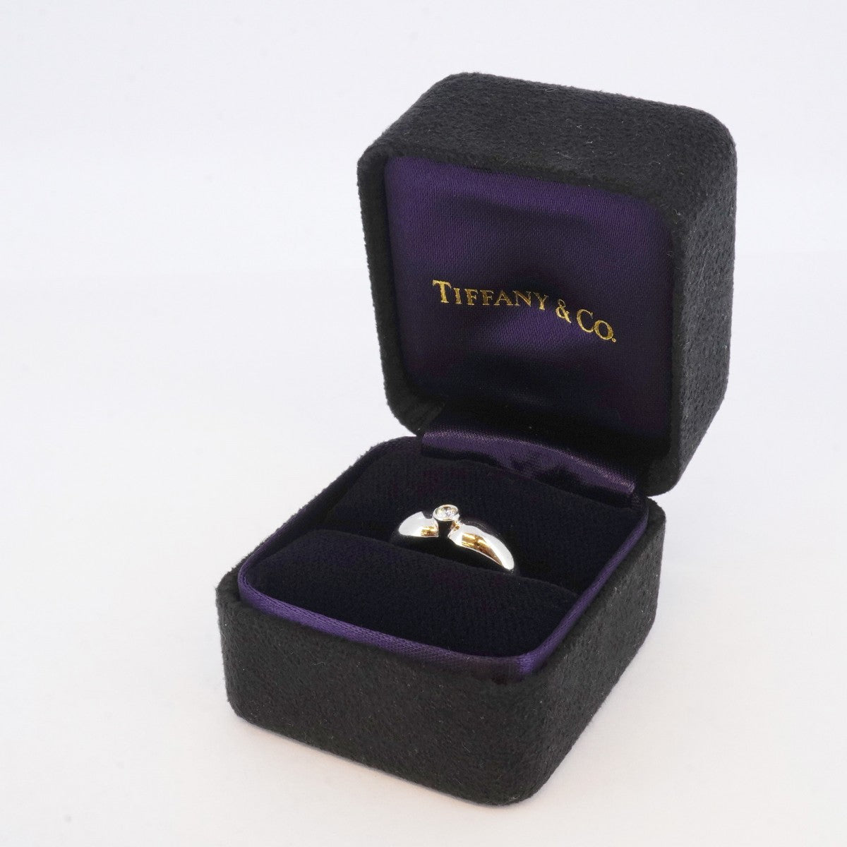 5jpb0355】ティファニー リング ダブルティアドロップ 1PD Pt950