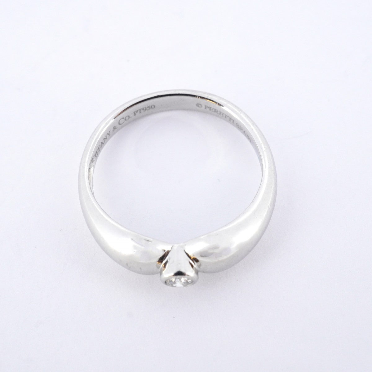 5jpb0355】ティファニー リング ダブルティアドロップ 1PD Pt950