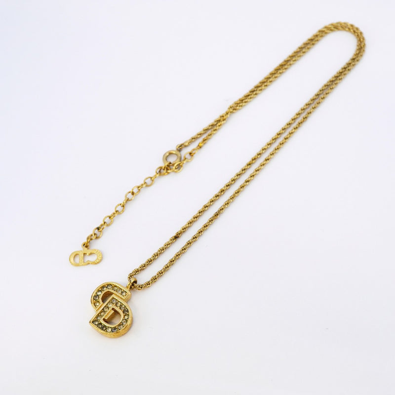 5jpb0361】クリスチャンディオール ネックレス CDロゴ GPメッキ ライン