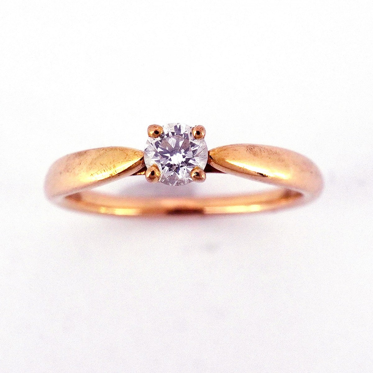 5jpb0381】ティファニー リング ハーモニー 1PD K18PG ピンクゴールド