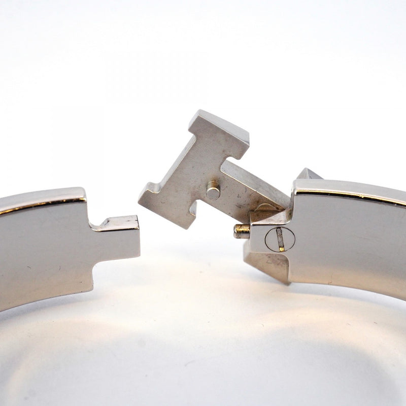 5jpb0416】エルメス バングル クリッククラックPM メタル シルバー