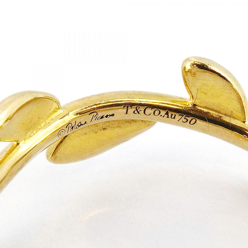 5jpb0418】ティファニー リング オリーブリーフ K18YG イエロー