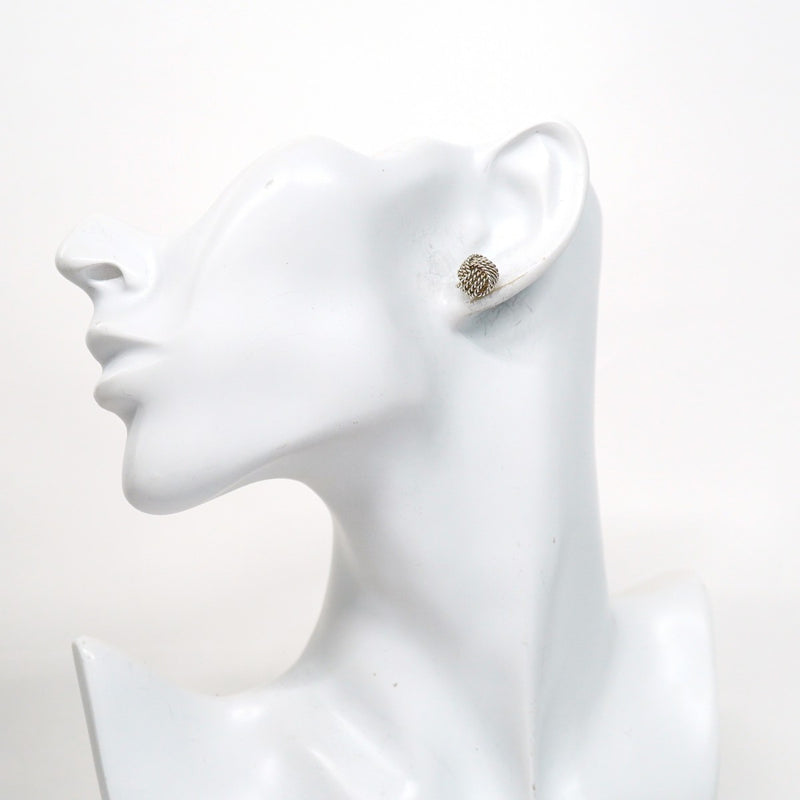 5jpb0420】ティファニー ピアス サマセット/メッシュ シルバー925