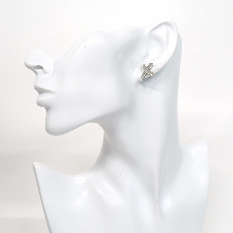 5jpb0421】ティファニー ピアス キス シルバー925【中古】レディース