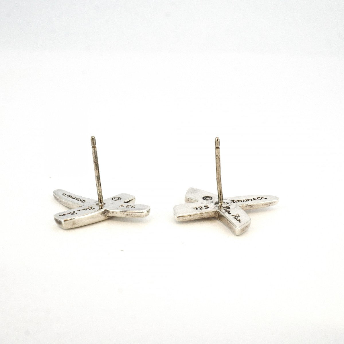 5jpb0421】ティファニー ピアス キス シルバー925【中古】レディース