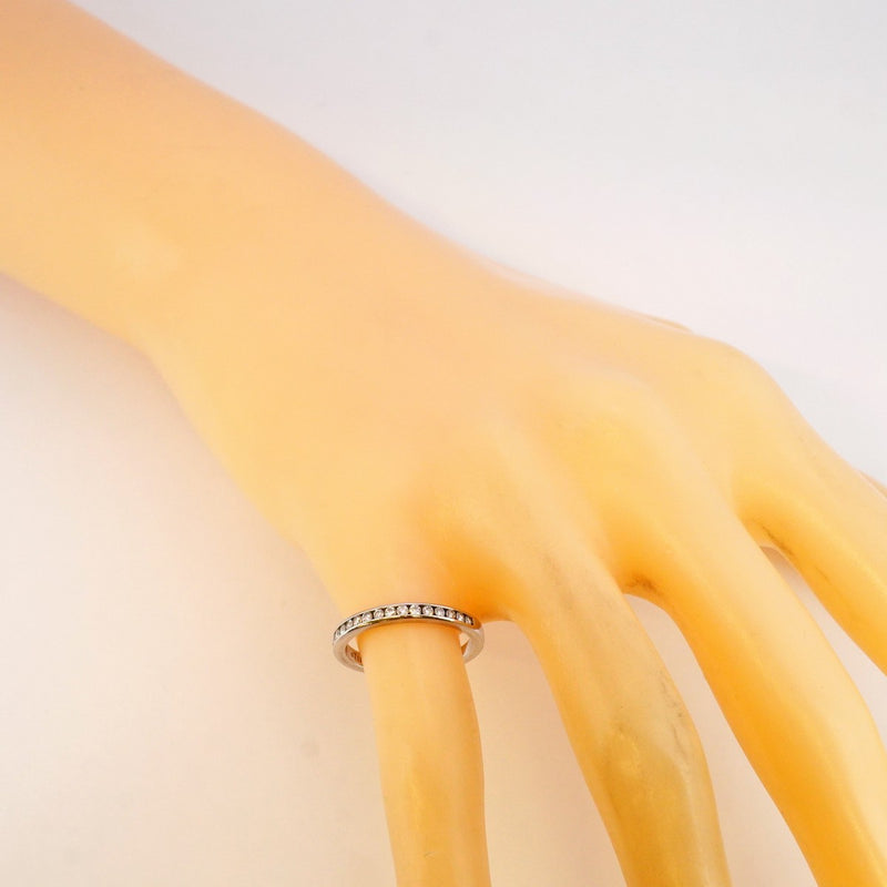 極美品 ティファニー チャネルセッティング ハーフエタニティ 8号 プラチナ 極美品 ティファニー チャネルセッティング ハーフエタニティ 8号 プラチナ