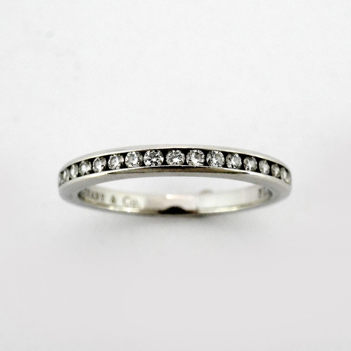 5jpb0437】ティファニー リング チャネルセッティング ハーフ