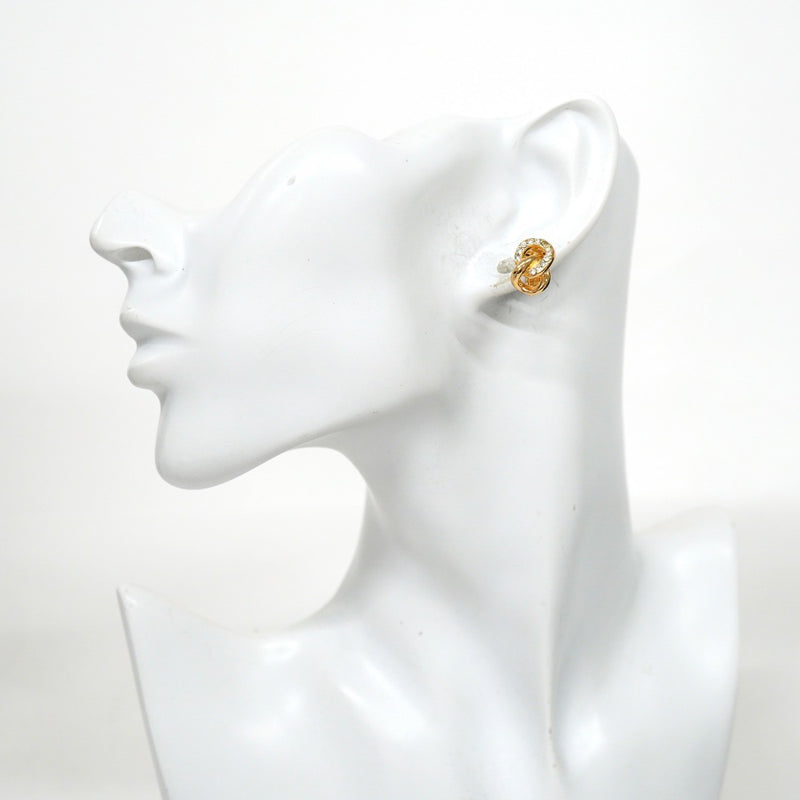 5jpb0441】クリスチャンディオール イヤリング GPメッキ ライン