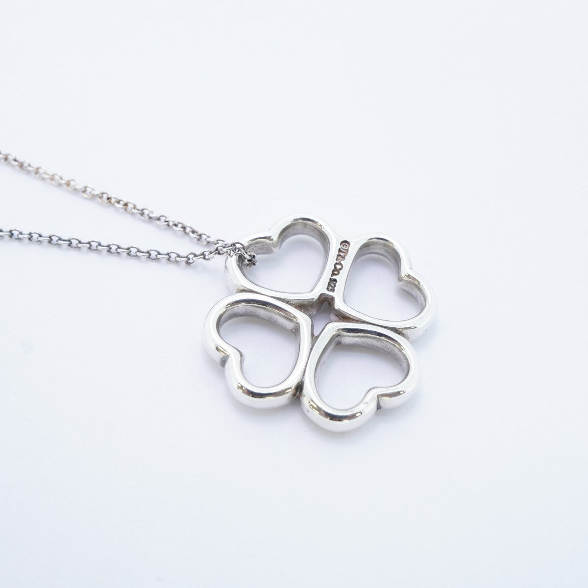 5jpb0452】ティファニー ネックレス ハートクローバー シルバー925