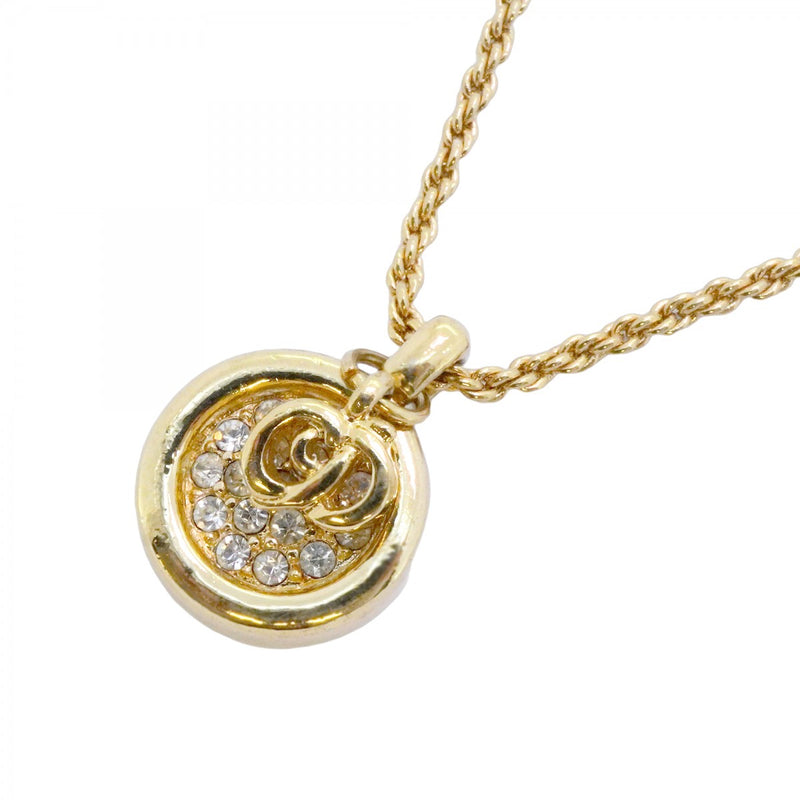 Dior ネックレス 金色メッキ ロゴモチーフ ディオール ロゴ ネックレス ゴールド メッキ レディース (Dior