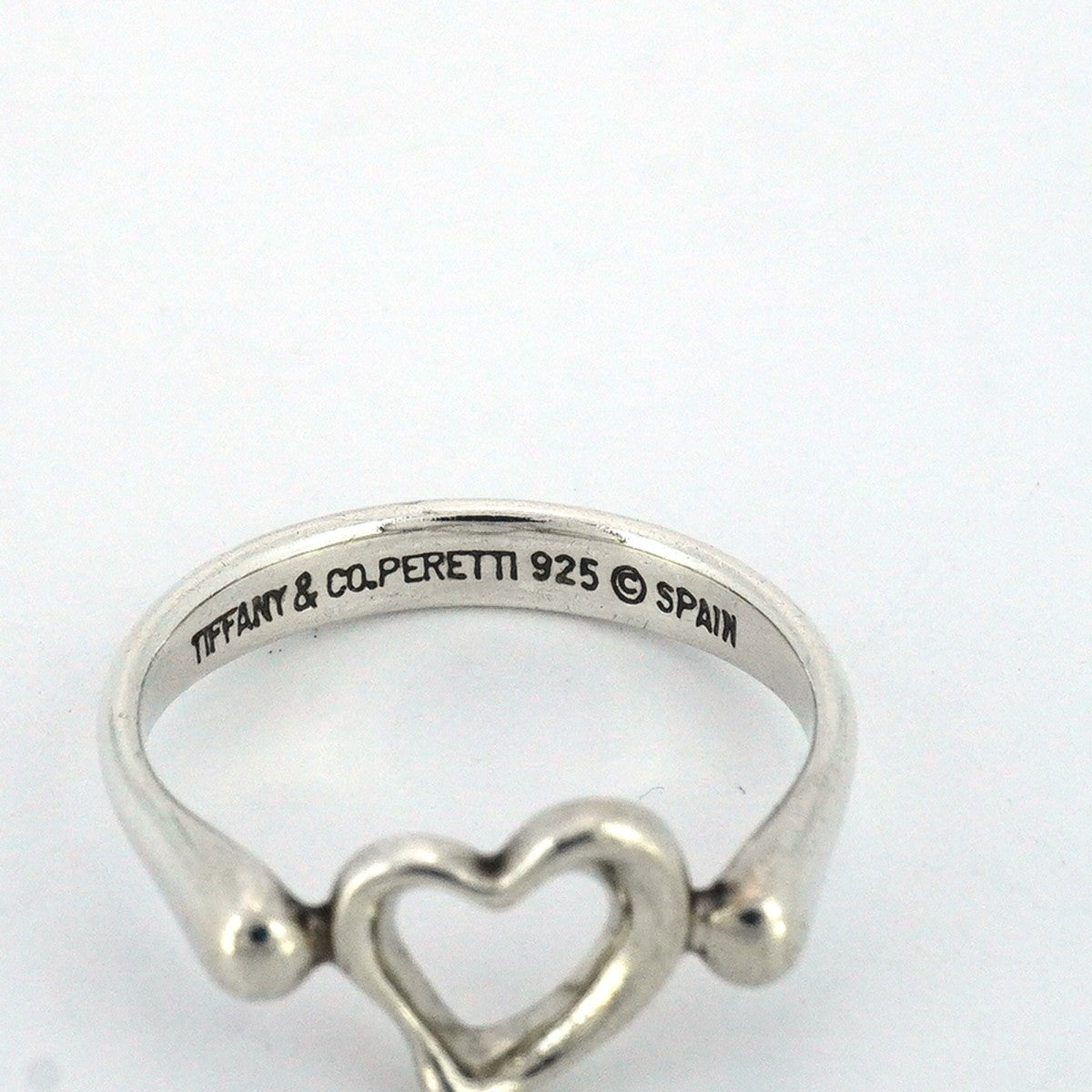 5jpb0482】ティファニー リング オープンハート シルバー925 12号