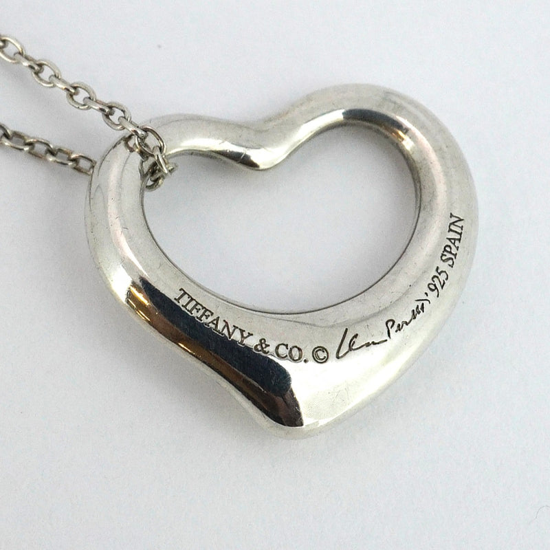 5jpb0487】ティファニー ネックレス オープンハート シルバー925【中古