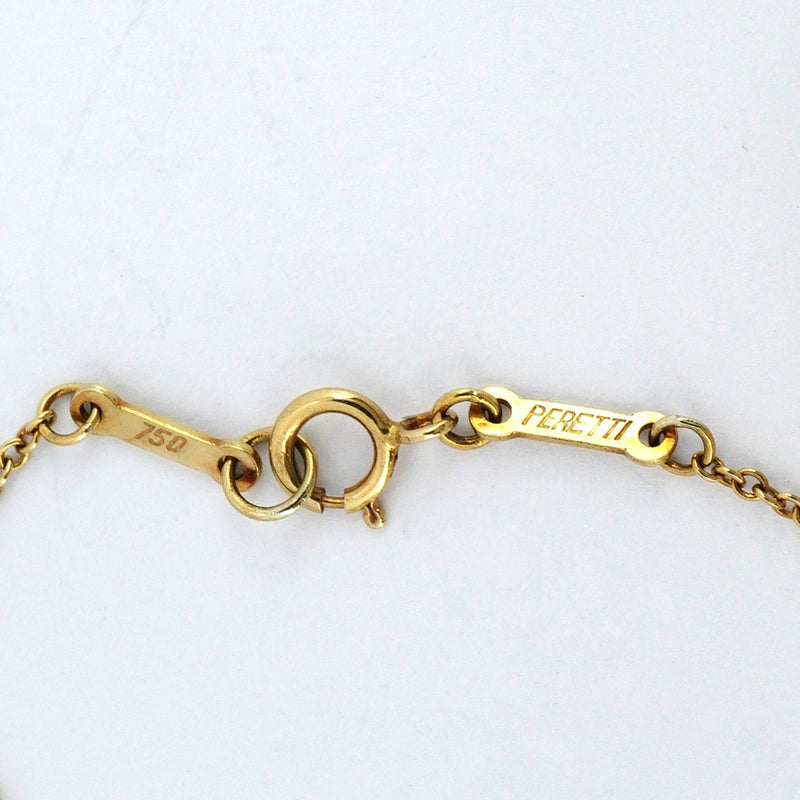 5jpb0494】ティファニー ネックレス オープンハート K18YG イエロー