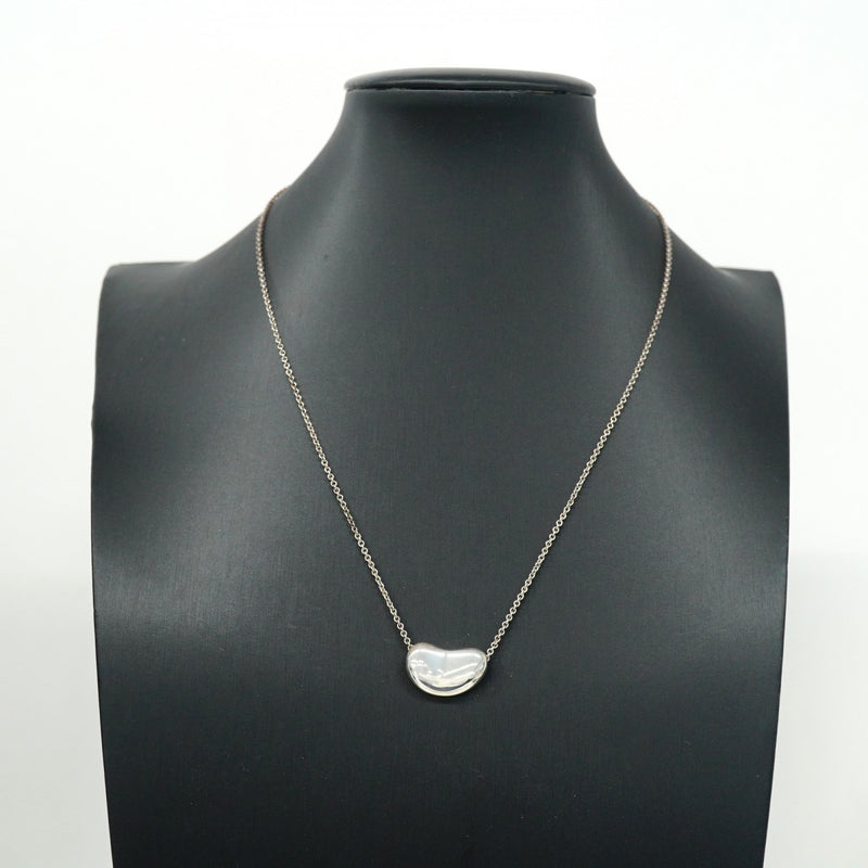 5jpb0495】ティファニー ネックレス ビーン シルバー925【中古