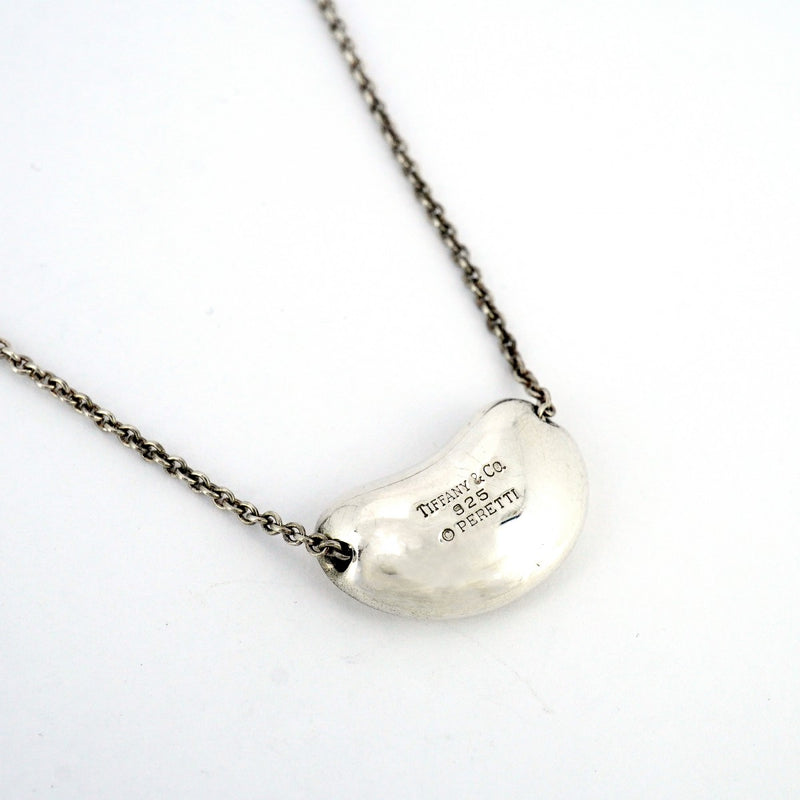 5jpb0495】ティファニー ネックレス ビーン シルバー925【中古