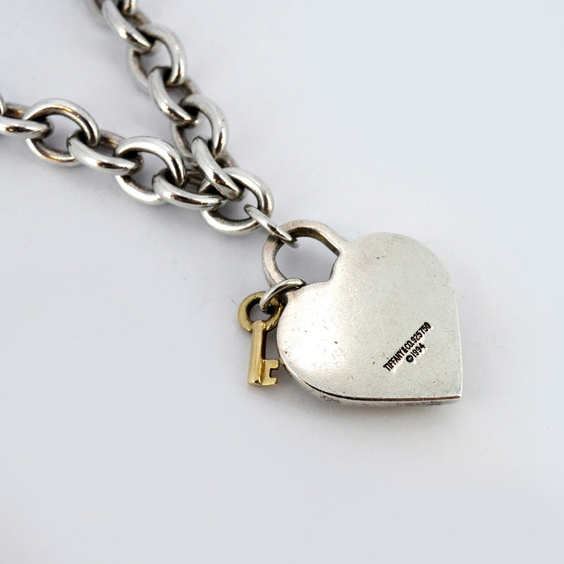 【TIFFANY】ティファニー ハートロックキー ネックレス シルバー k18 TIFFANY】ティファニー ハートロックキー ネックレス シルバー k18