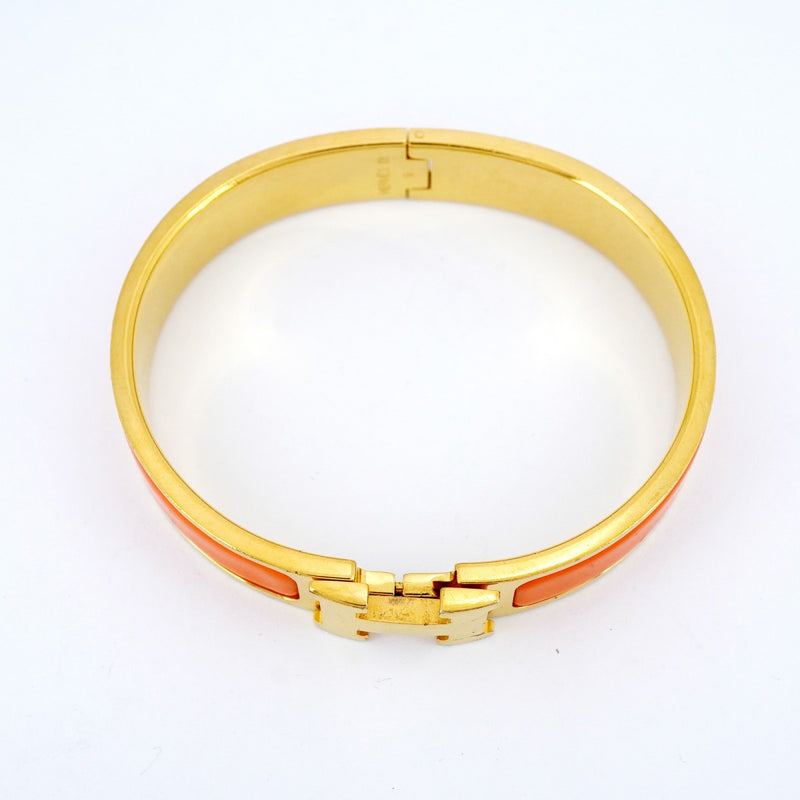 5jpb0497】エルメス バングル クリッククラックPM GPメッキ ゴールド
