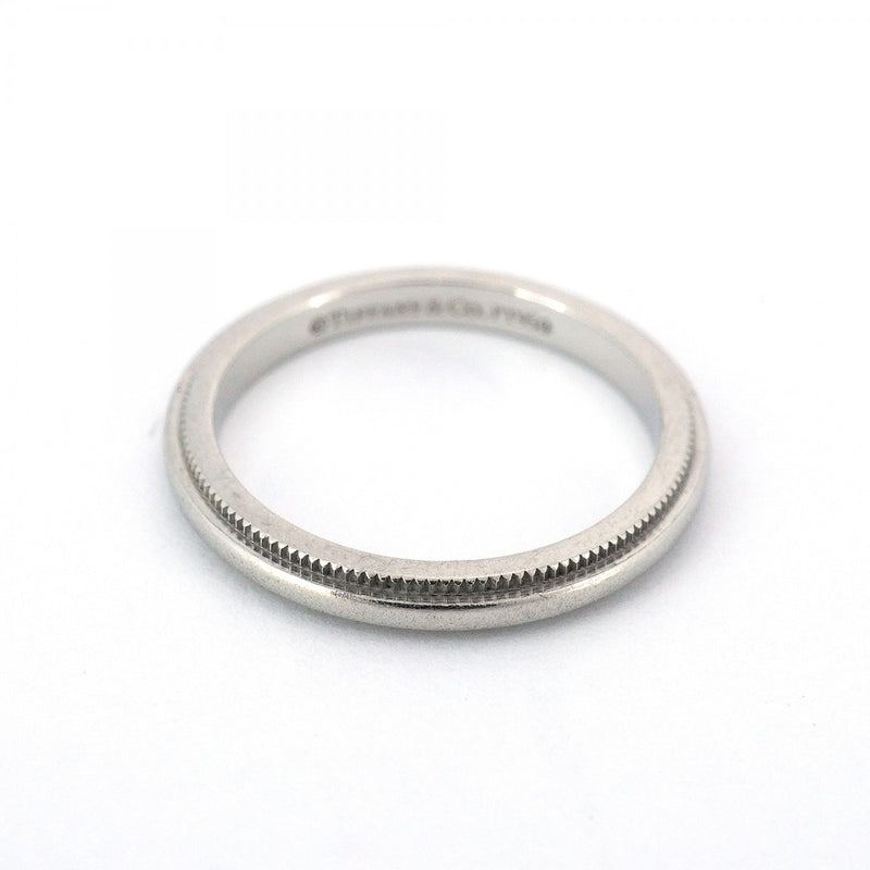 5jpb0501】ティファニー リング ミルグレイン Pt950 プラチナ 7.5号