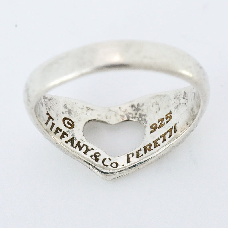 5jpb0510】ティファニー リング オープンハート シルバー925 7.5号