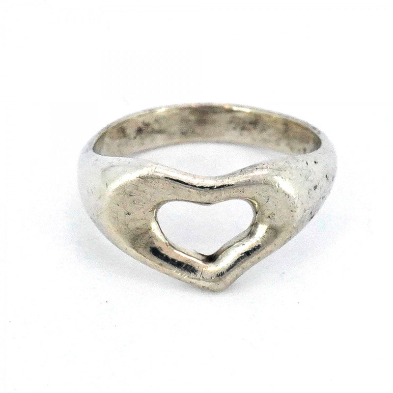 5jpb0510】ティファニー リング オープンハート シルバー925 7.5号