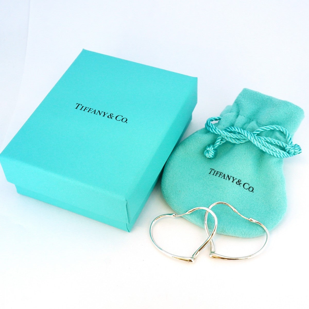 5jpb0517】ティファニー ピアス オープンハート フープ シルバー925