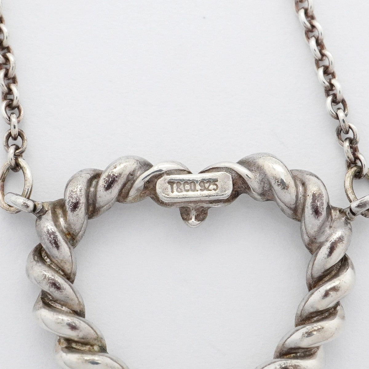 5jpb0546】ティファニー ネックレス ツイストハート シルバー925【中古