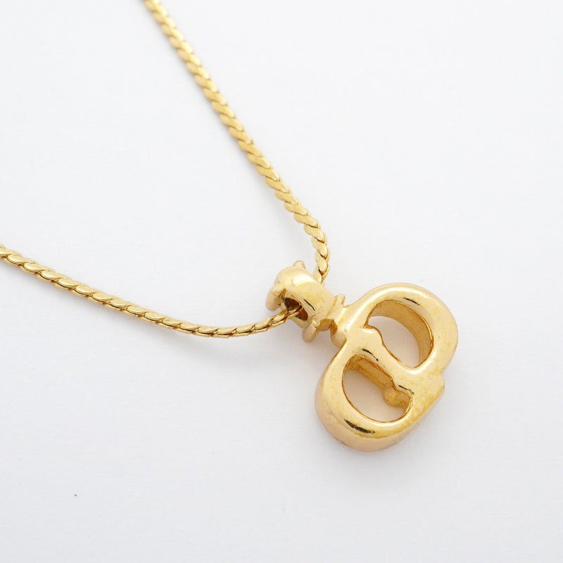 5jpb0548】クリスチャンディオール ネックレス CDロゴ GPメッキ ライン