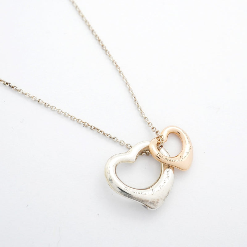 5jpb0560】ティファニー ネックレス ダブルオープンハート K18PG