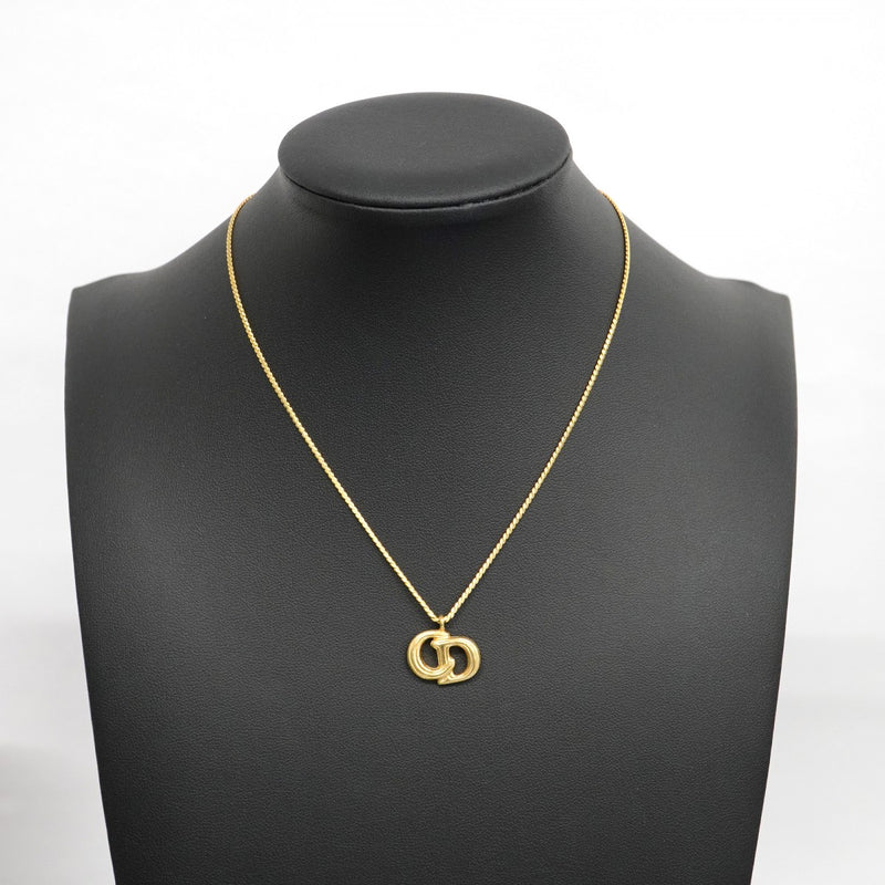 5jpb0561】クリスチャンディオール ネックレス CDロゴ GPメッキ
