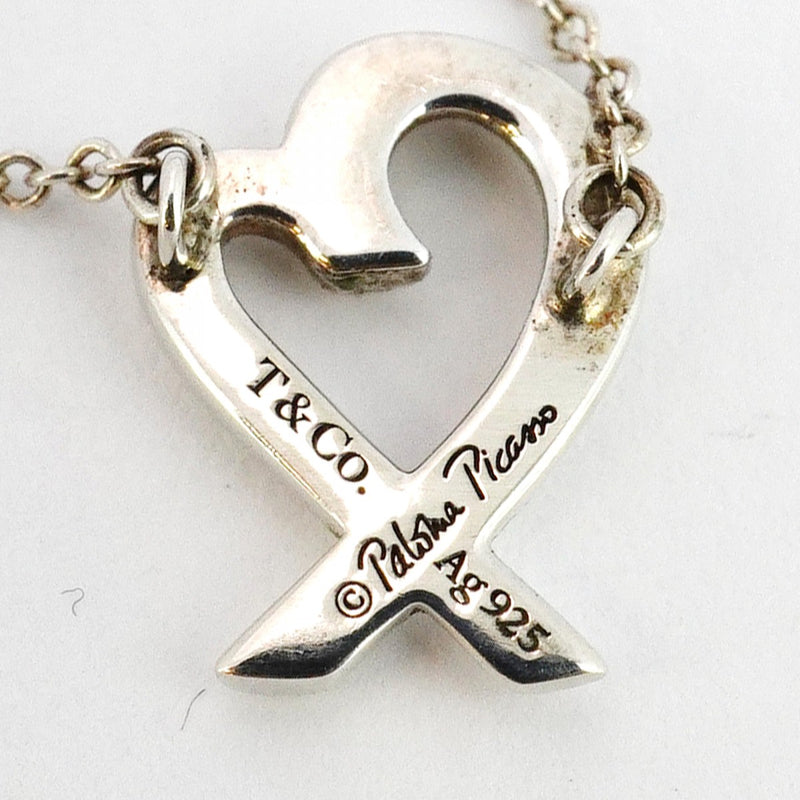 5jpb0563】ティファニー ネックレス ラビングハート シルバー925【中古