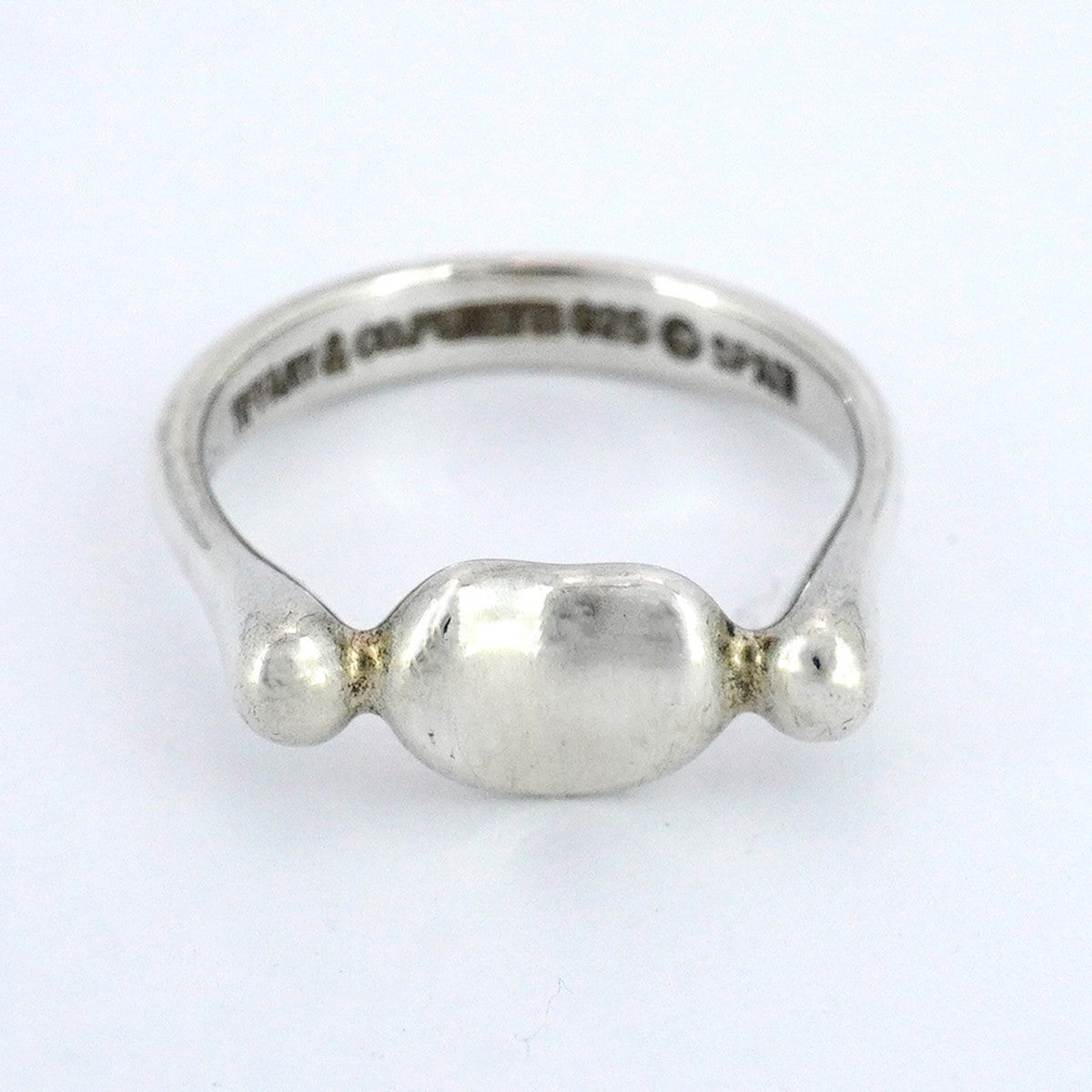 5jpb0566】ティファニー リング ビーン シルバー925 7.5号【中古