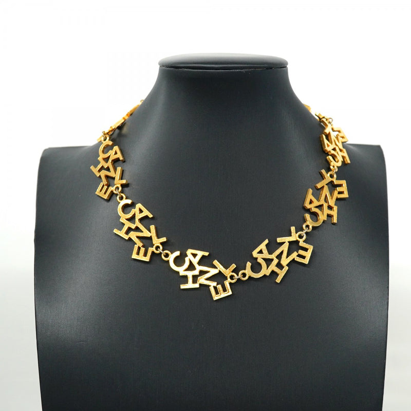 5jpb0576】シャネル ネックレス ヴィンテージ シャネルロゴ GPメッキ