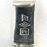 【5khe006】喜平 ネックレス Pt850 プラチナ 6面 ダブル 50.2cm 30.4g キヘイ【中古】メンズ レディース ユニセックス